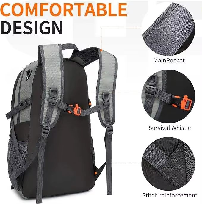 Waterproof 40L Nylon Camping Trekking Backpack detail image