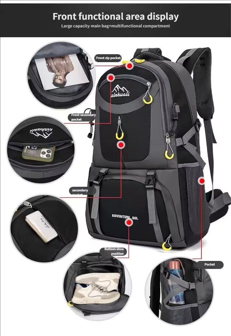Anti-Theft Oxford Climbing Trekking Backpack detail image