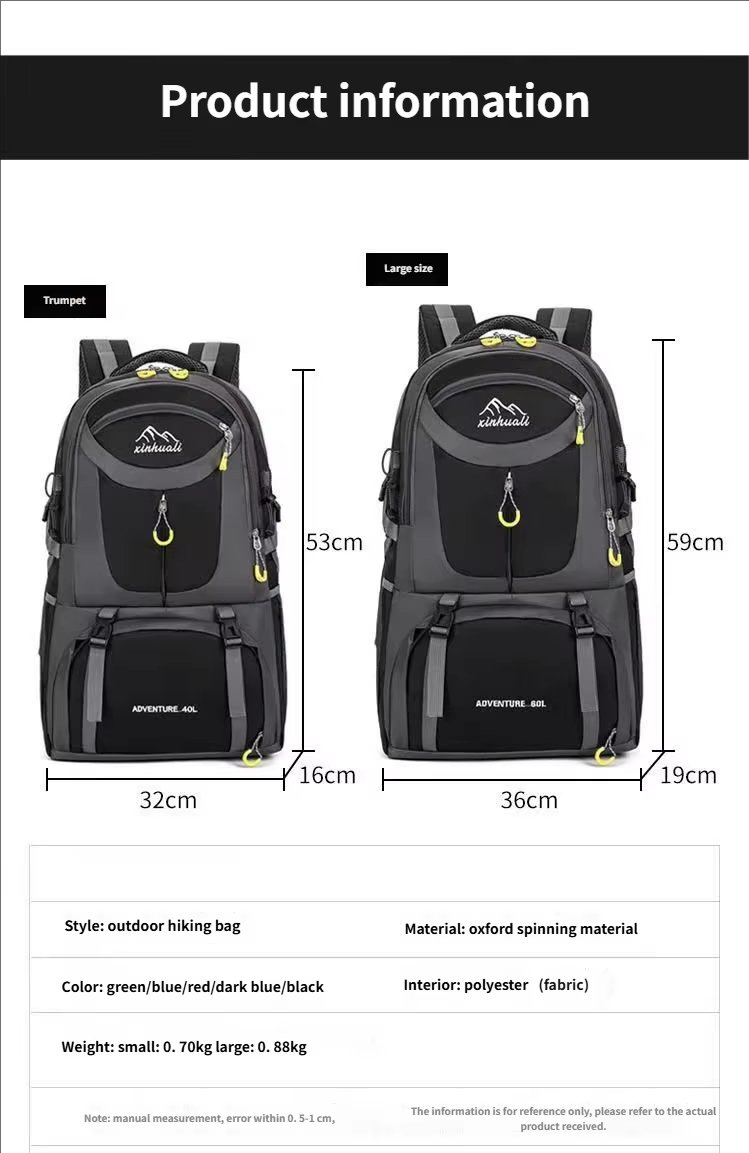 Anti-Theft Oxford Climbing Trekking Backpack detail image