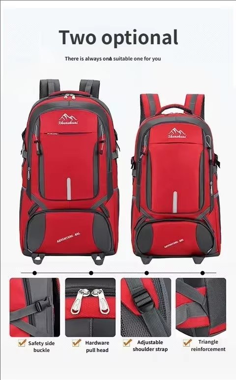 Anti-Theft 60L Oxford Travel Trekking Backpack detail image
