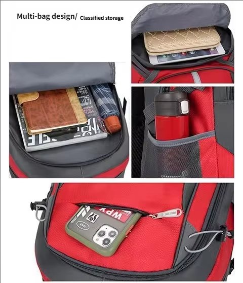 Anti-Theft 60L Oxford Travel Trekking Backpack detail image