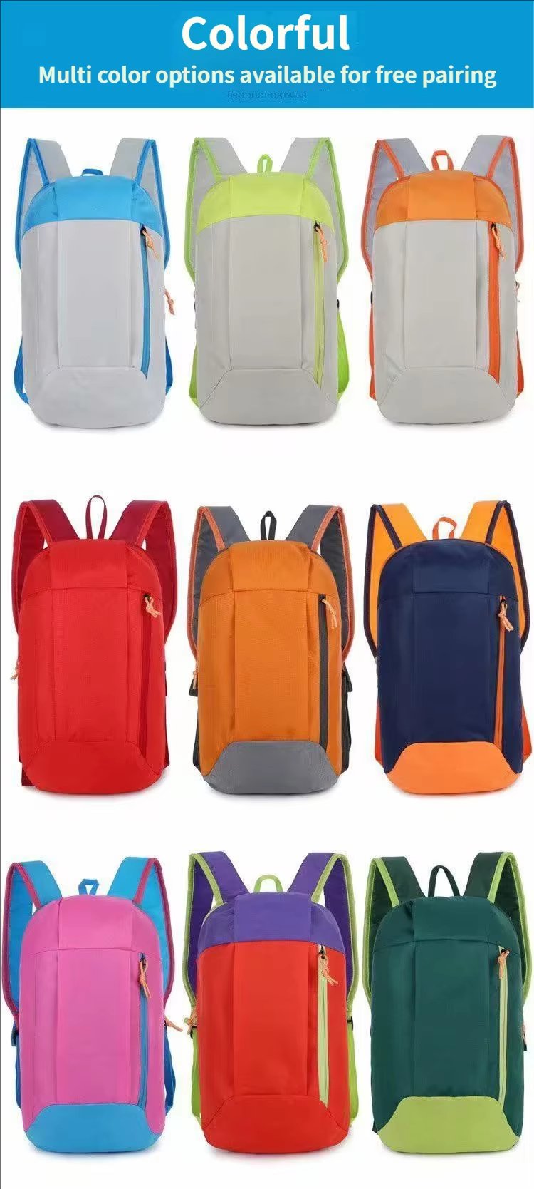 Waterproof Cycling Nylon Trekking Backpack detail image