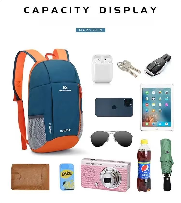 Anti-Theft 10L Oxford Cycling Trekking Backpack detail image
