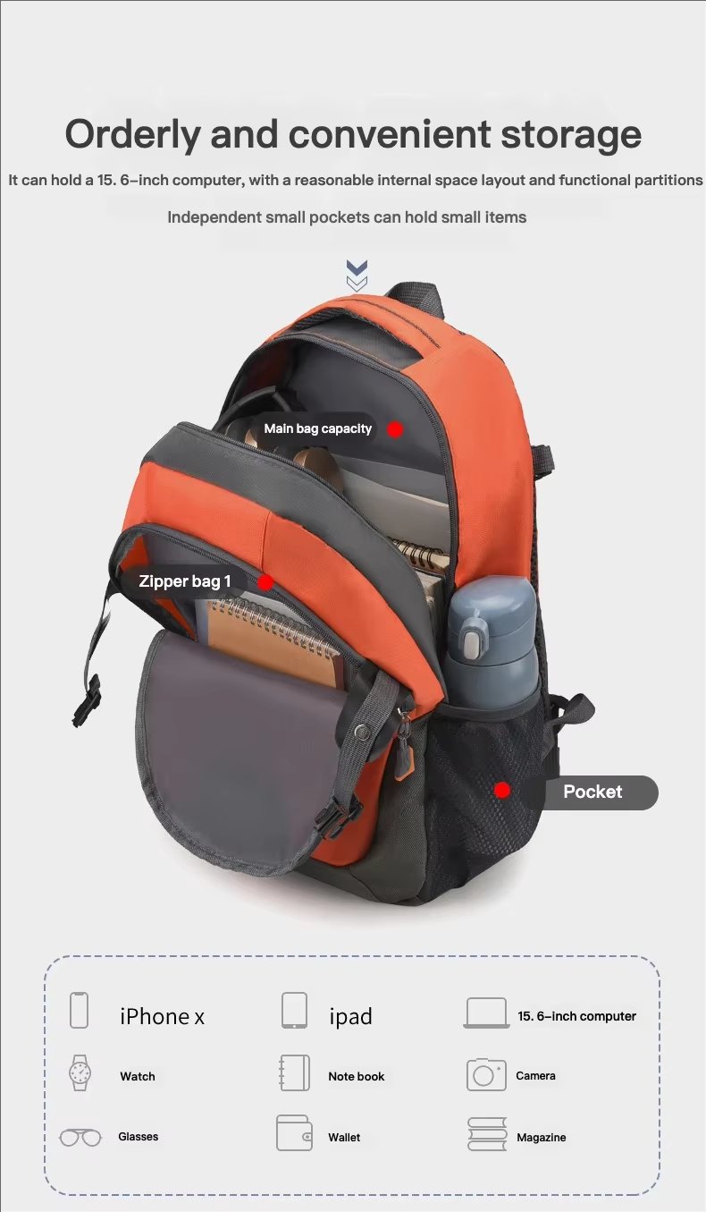 Anti-Theft Oxford Travel Trekking Backpack detail image