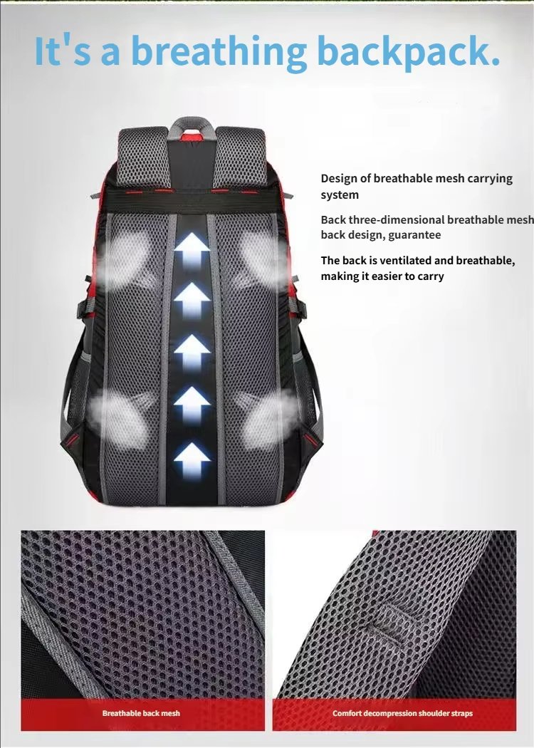 Anti-Theft Nylon Softback Trekking Backpack detail image