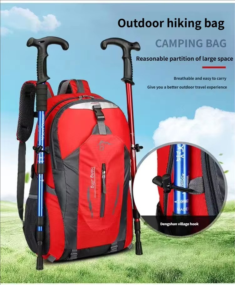 Anti-Theft Nylon Softback Trekking Backpack detail image
