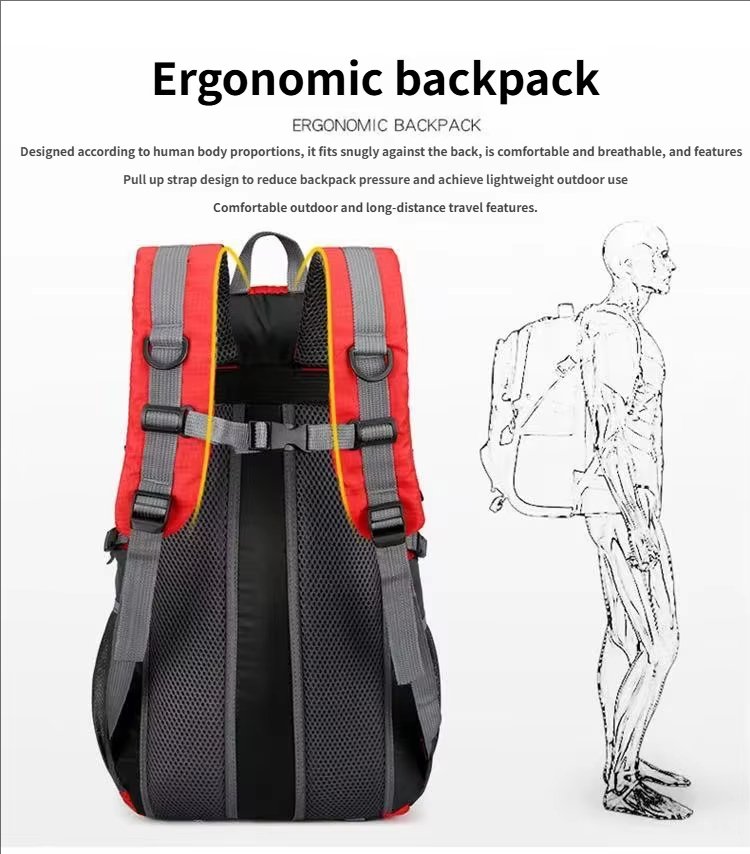 Anti-Theft Nylon Softback Trekking Backpack detail image