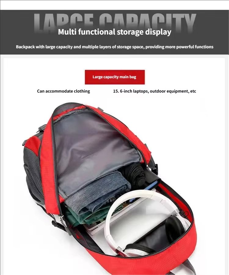 Anti-Theft Nylon Softback Trekking Backpack detail image