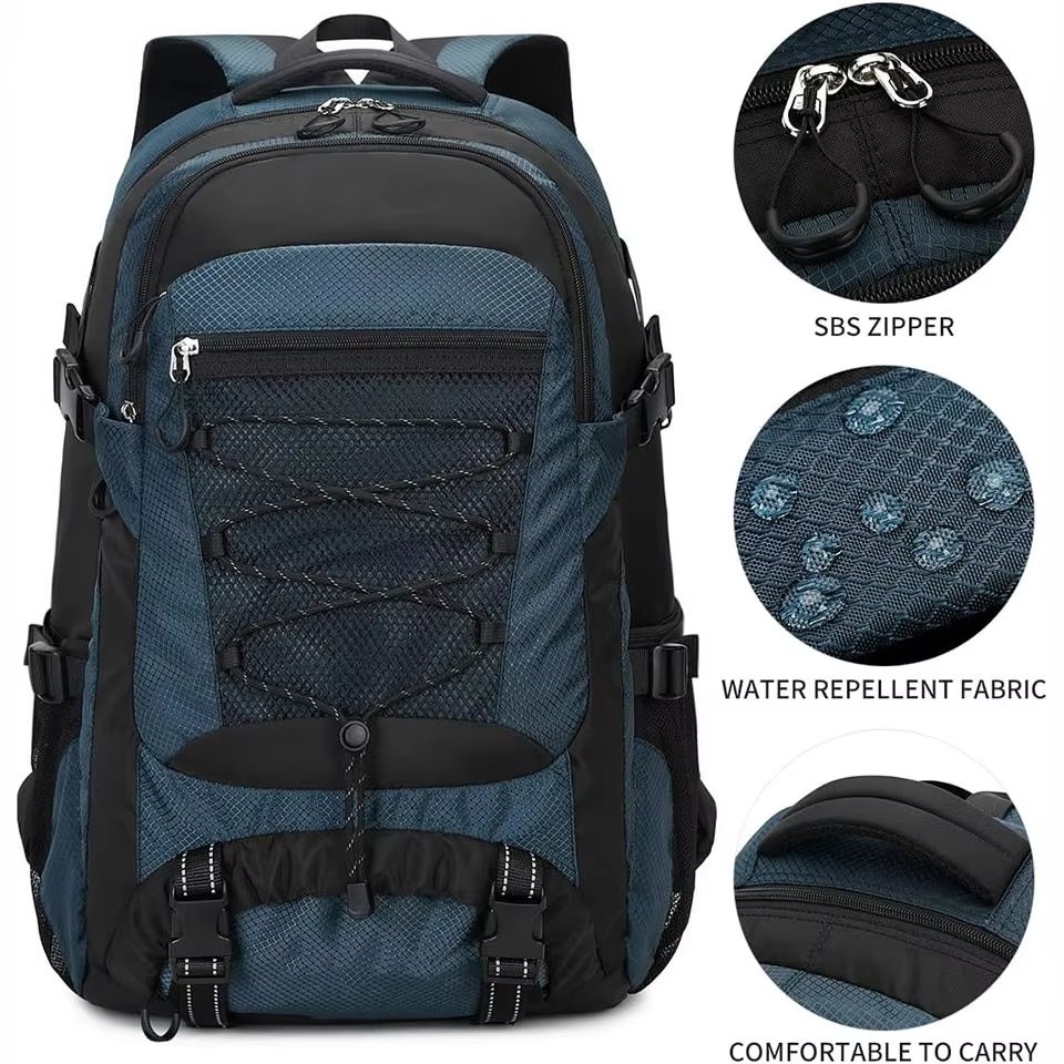 Anti-Theft 40L Polyester Camping Trekking Backpack detail image
