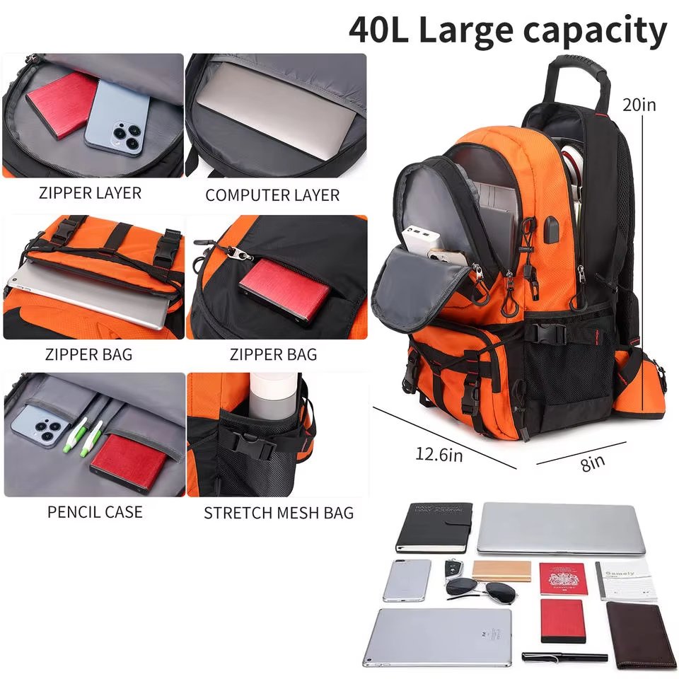 Waterproof Polyester Camping Trekking Backpack detail image