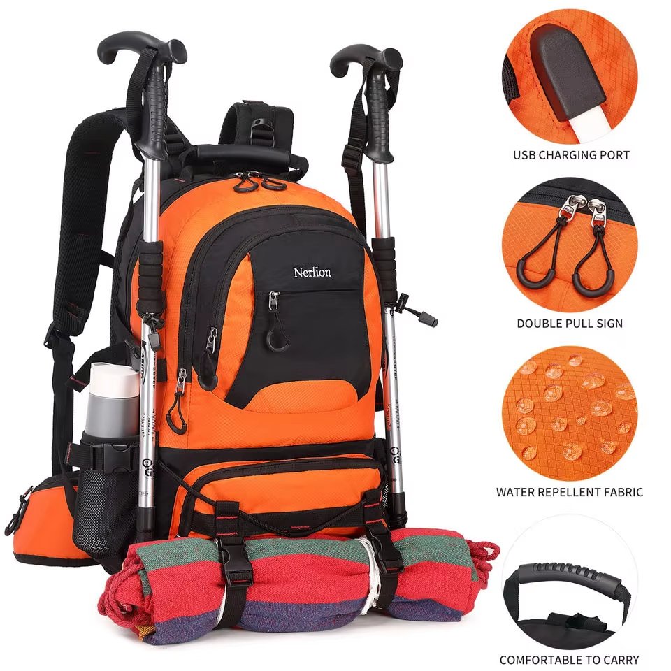 Waterproof Polyester Camping Trekking Backpack detail image