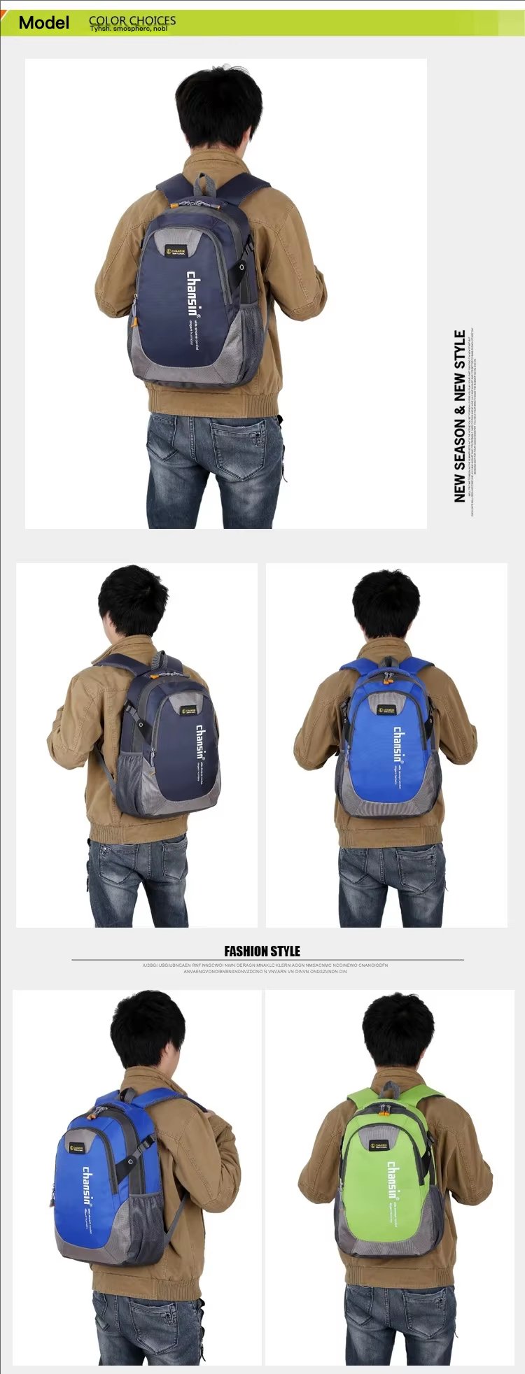 Cycling Waterproof Nylon Trekking Backpack detail image