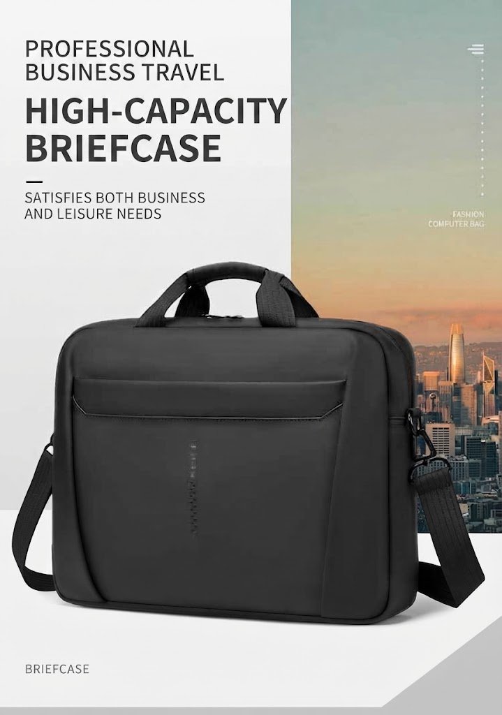 high-capacity briefcase banner for professional business travel