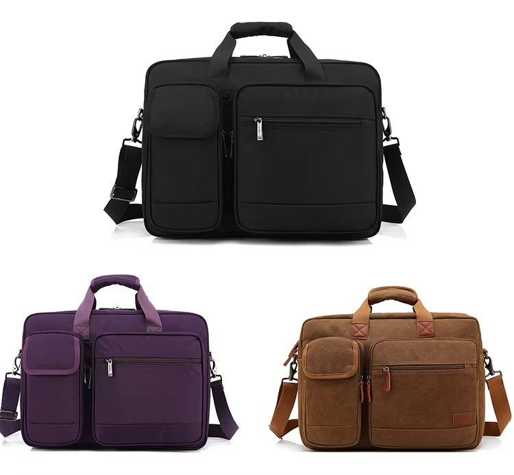 black purple and canvas brown color options