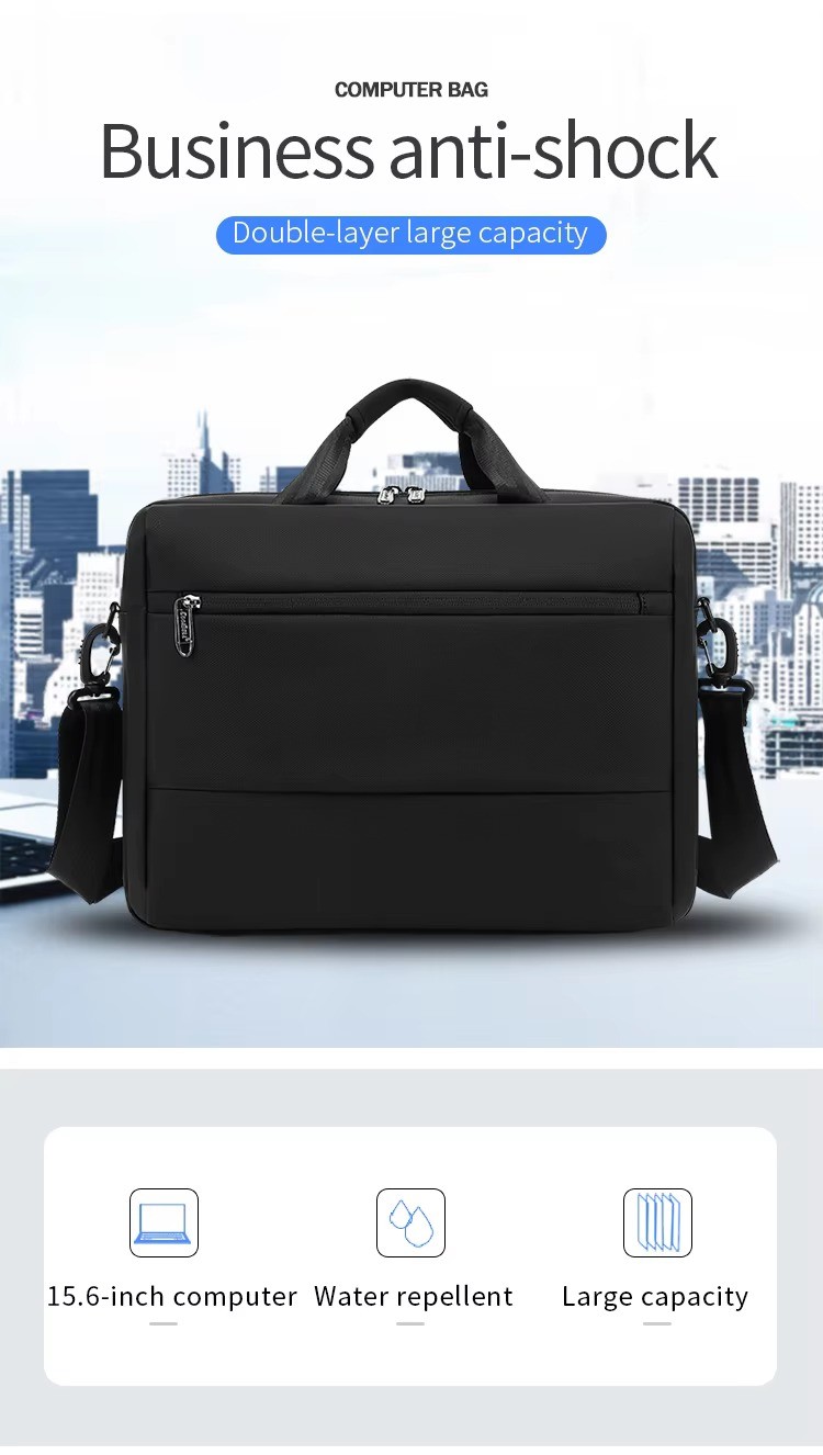 computer bag branding with crossbody and hand-carry styling