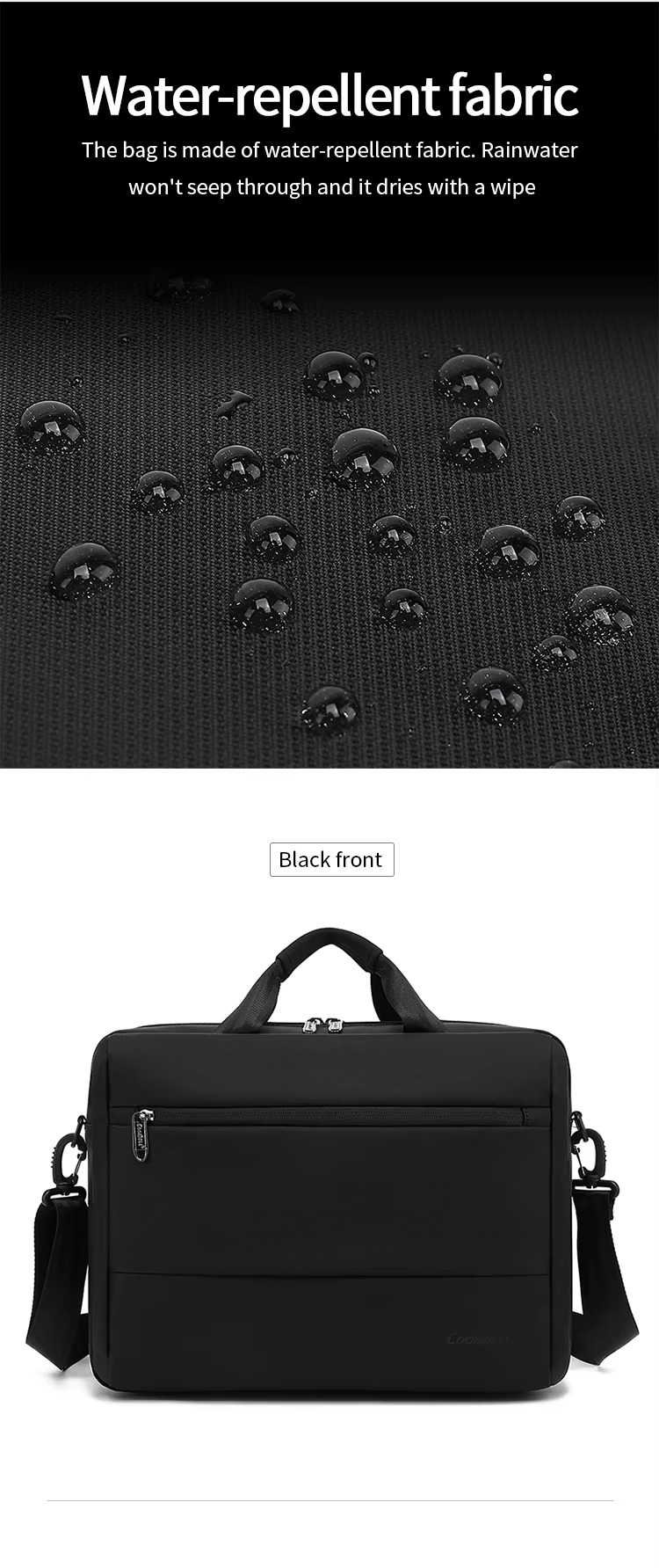 pull handle strap fitted over rolling suitcase handle