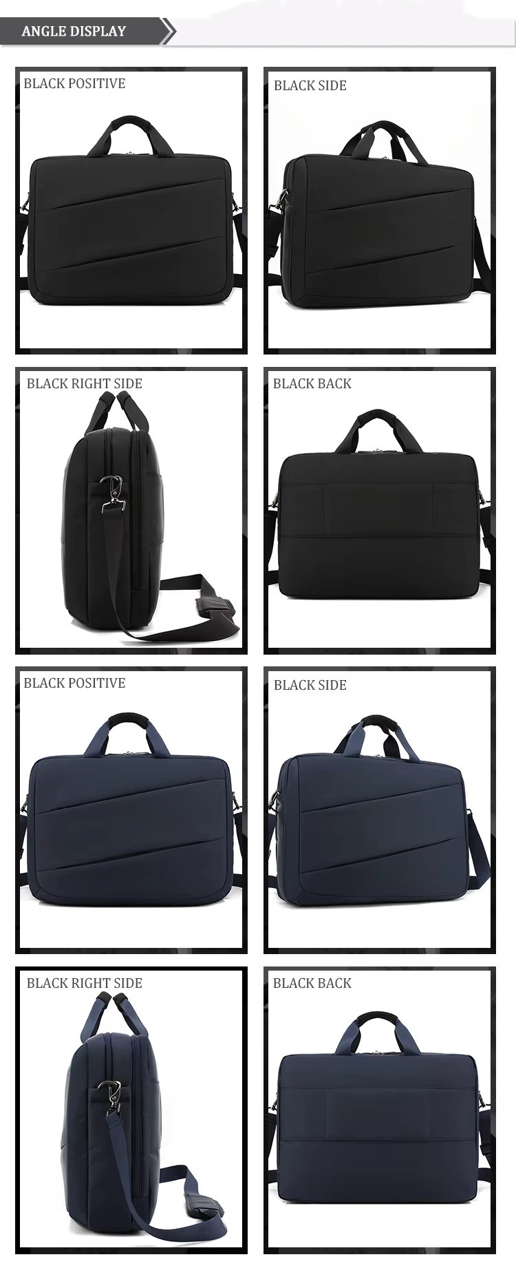 black colorway front, side, right side and back angle views