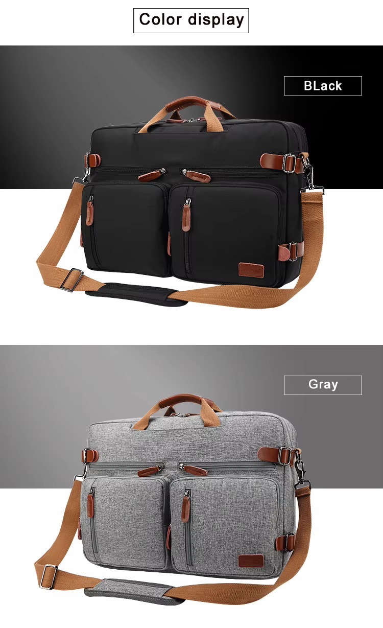 black and gray color options shown side by side