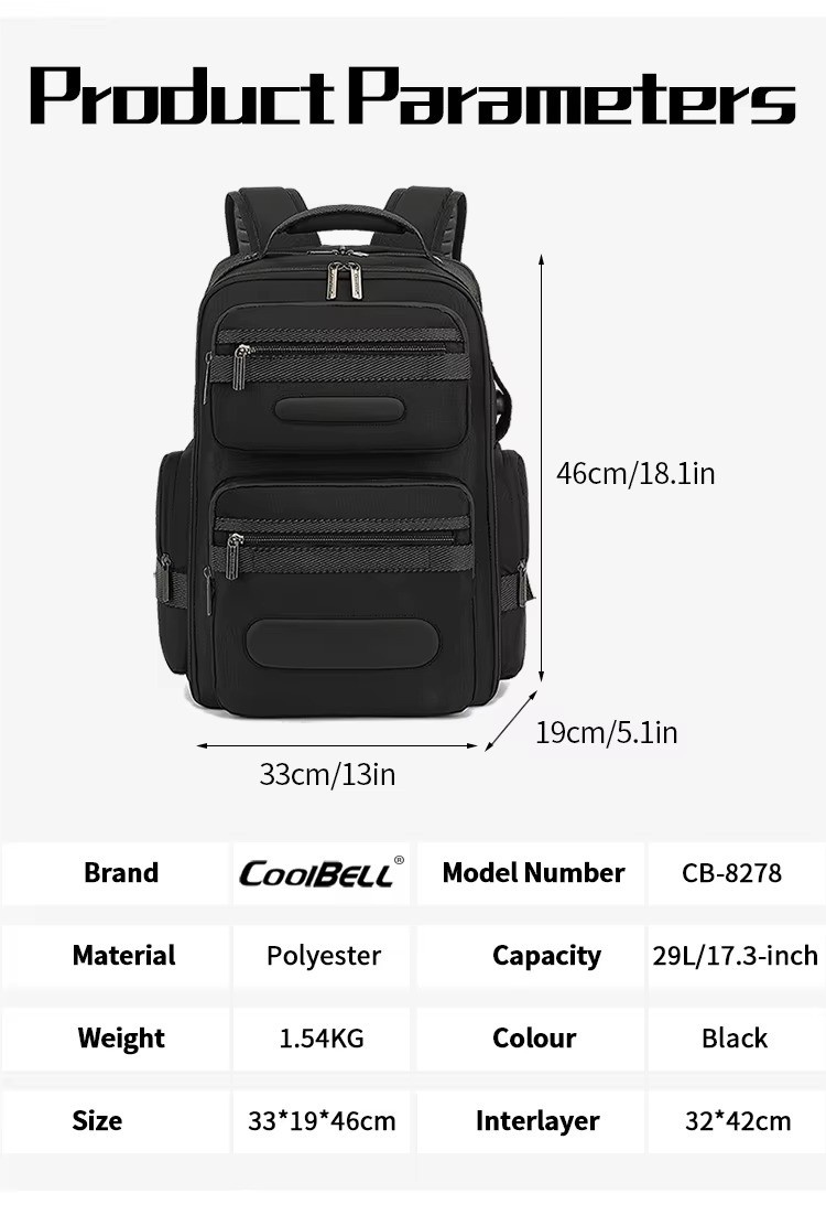 product spec chart brand model material weight capacity color and size