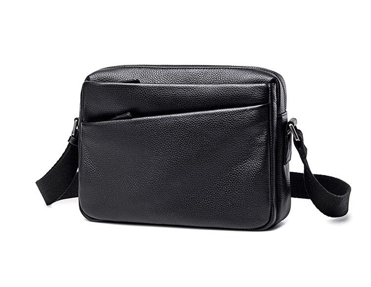 three-quarter front view of closed bag