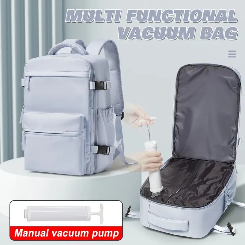 lifestyle scenes showing the backpack used for travel, gym and campus