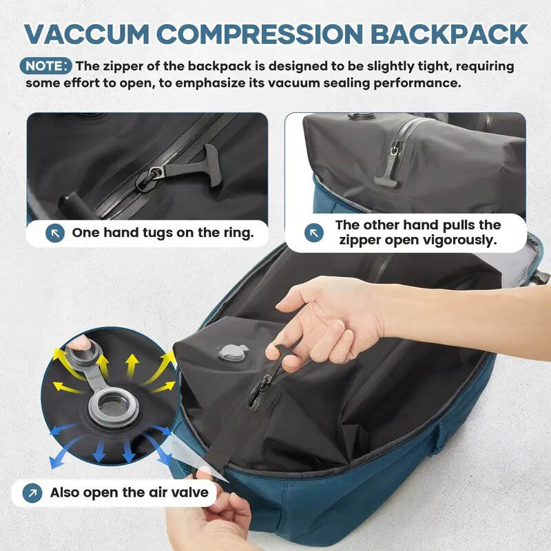 full front product view of the assembled travel backpack