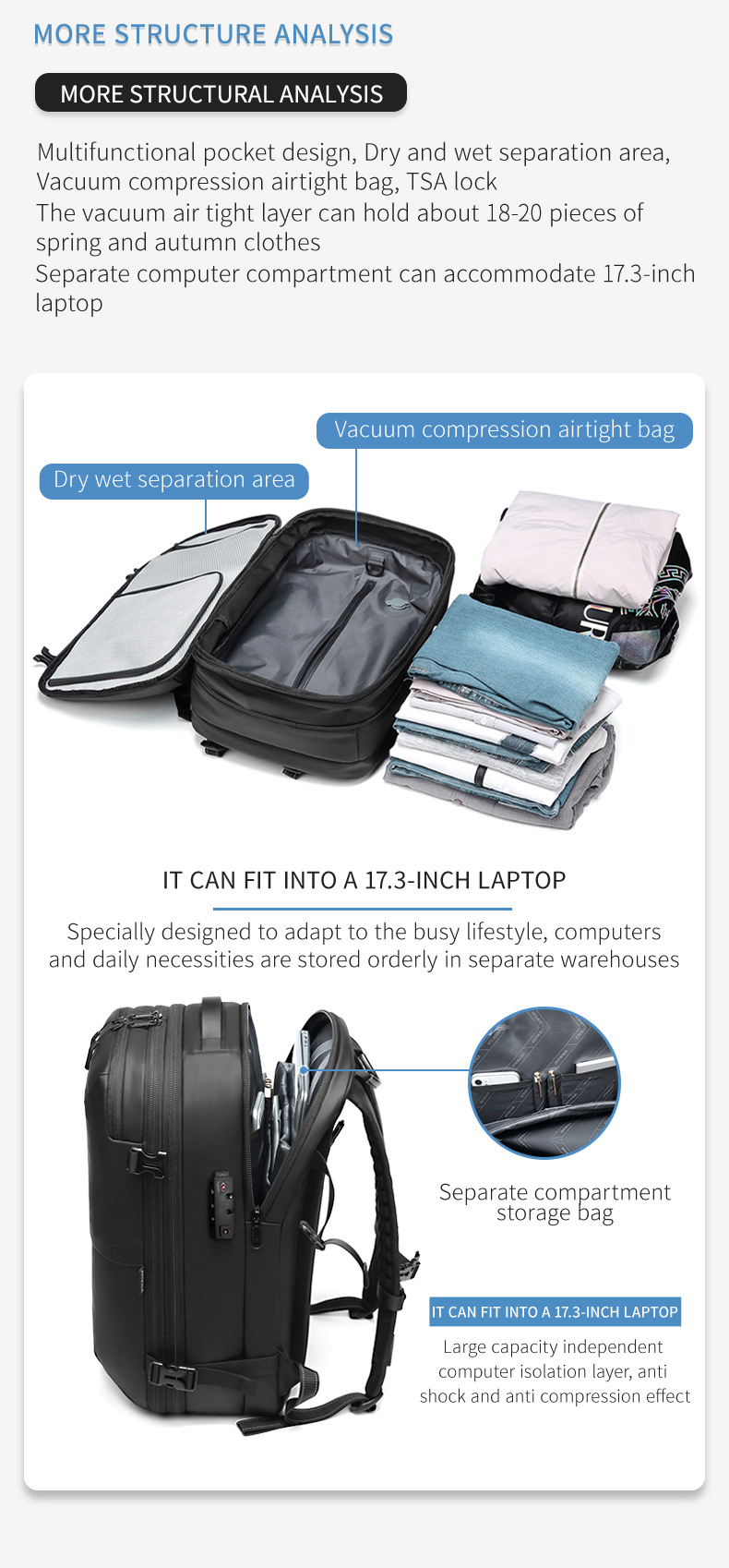 TSA anti-theft combination lock with password-setting instructions