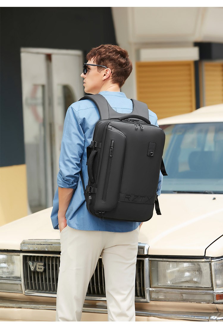 multi-compartment storage diagram shown again labeling each internal pocket