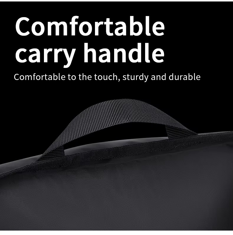 comfortable carry handle close-up