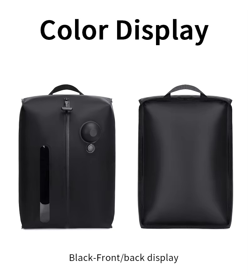 black colorway front and back views