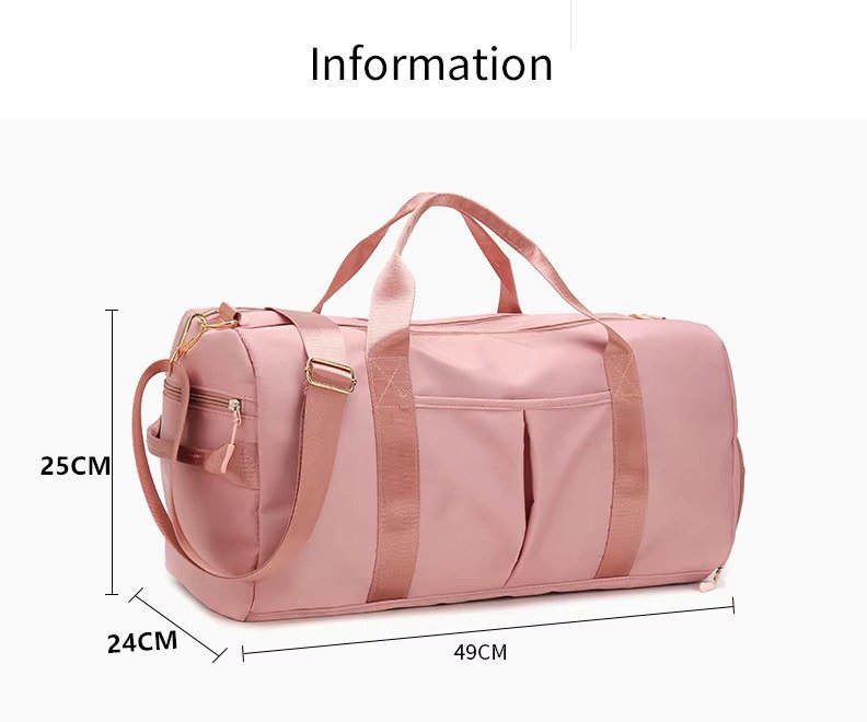 Waterproof Large Capacity Travel Duffel Gym Bags Wet and Dry Separation Yoga Sports Fitness Bag with Shoe Compartment detail image