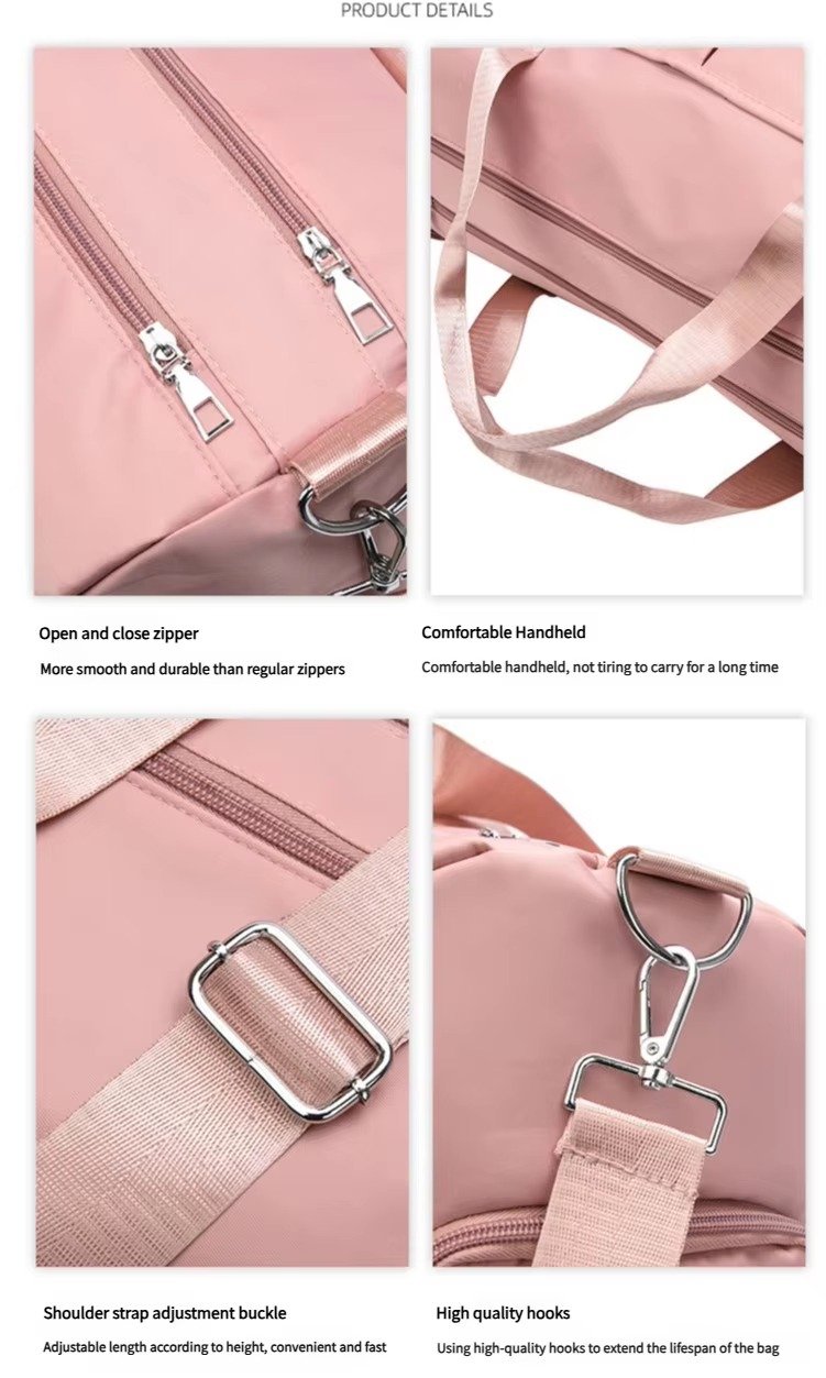 Waterproof Large Capacity Travel Duffel Gym Bags Wet and Dry Separation Yoga Sports Fitness Bag with Shoe Compartment detail image