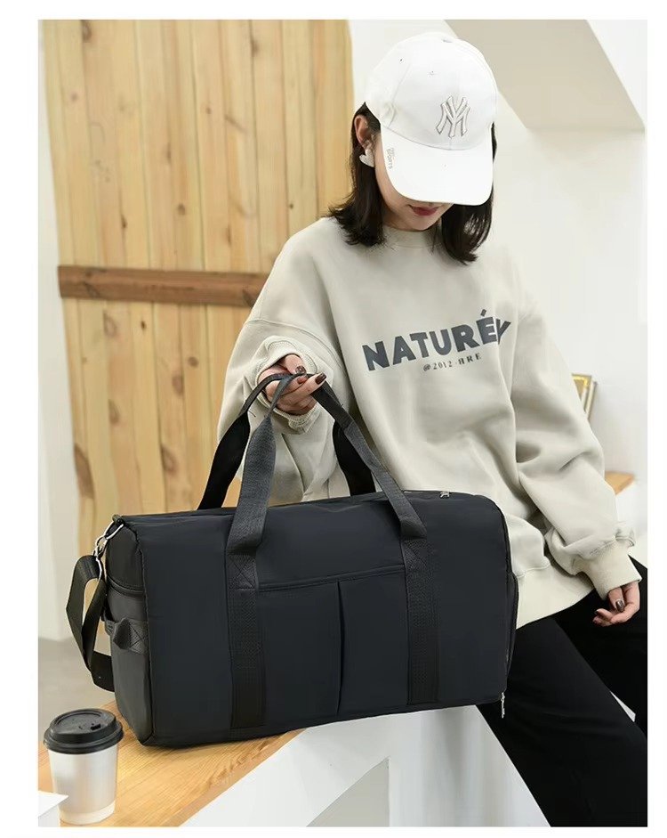 Waterproof Large Capacity Travel Duffel Gym Bags Wet and Dry Separation Yoga Sports Fitness Bag with Shoe Compartment detail image