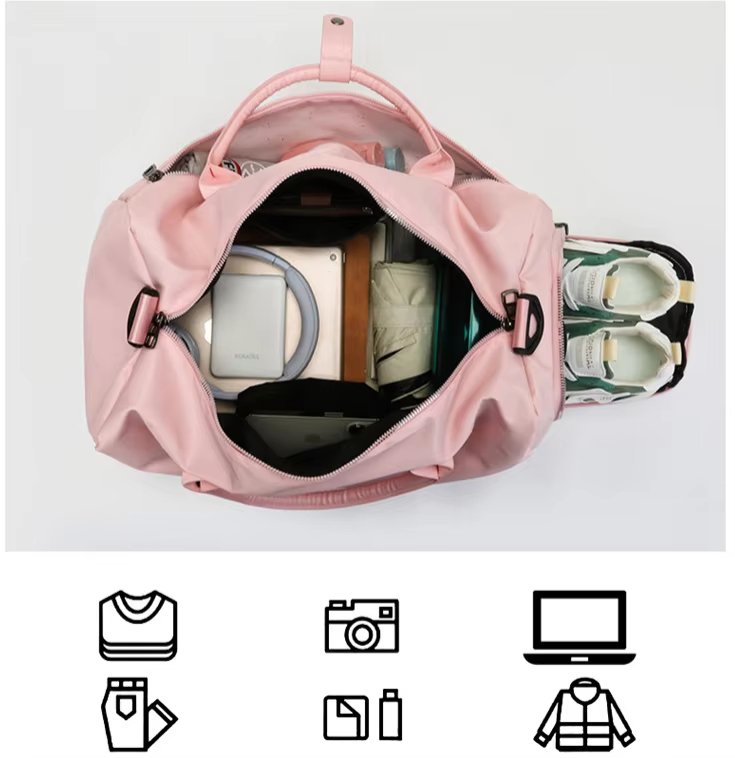 Waterproof Dry Wet Separation Oxford Sports Travel Lightweight Duffel Bag product detail