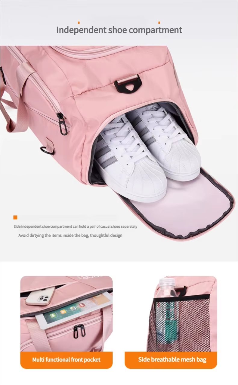 Oxford Waterproof Large Capacity Shoe Compartment Lightweight Multi-function Duffel Backpack - product detail