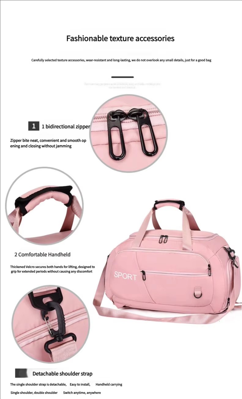 Oxford Waterproof Large Capacity Shoe Compartment Lightweight Multi-function Duffel Backpack - product detail