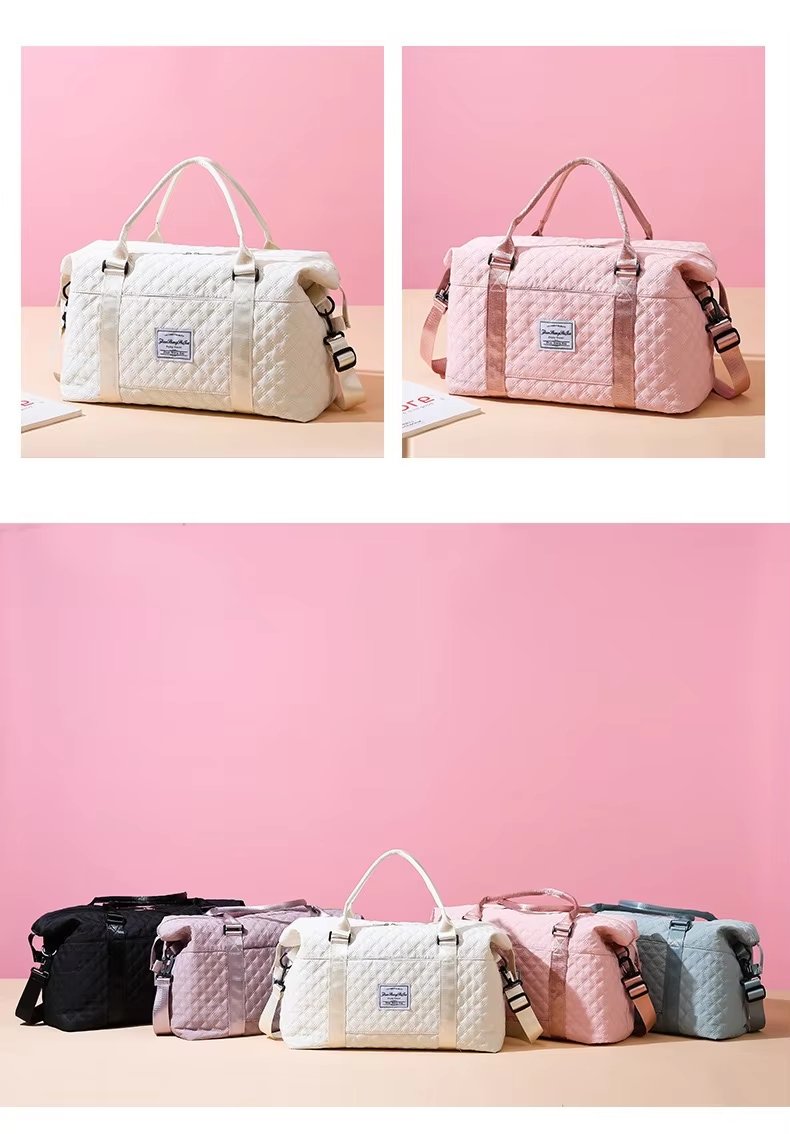 Water-Resistant Dry Wet Separation Oxford Weekend Travel Duffel Bag product detail