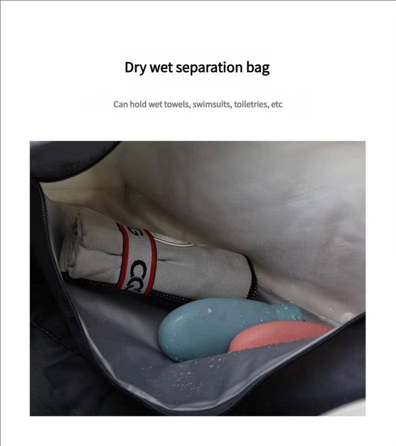 Water-Resistant Dry Wet Separation Oxford Weekend Travel Duffel Bag product detail