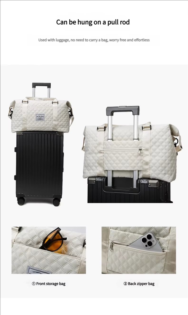 Water-Resistant Dry Wet Separation Oxford Weekend Travel Duffel Bag product detail