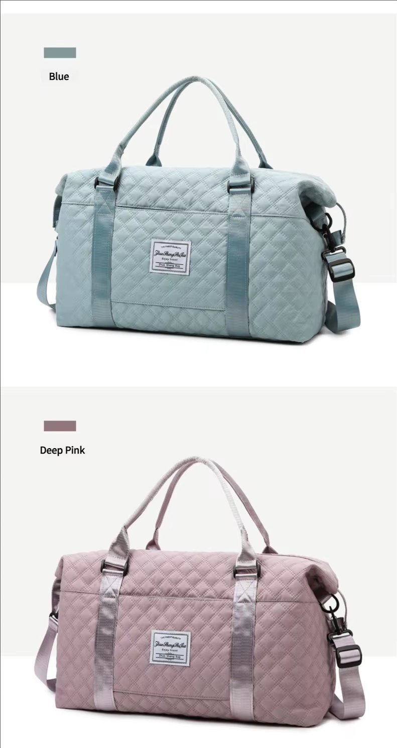 Water-Resistant Dry Wet Separation Oxford Weekend Travel Duffel Bag product detail