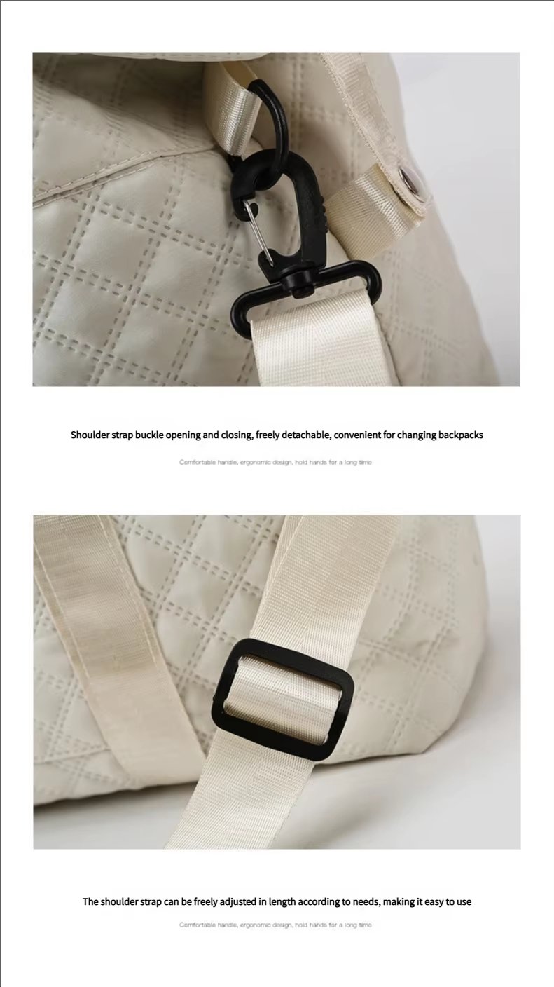 Water-Resistant Dry Wet Separation Oxford Weekend Travel Duffel Bag product detail