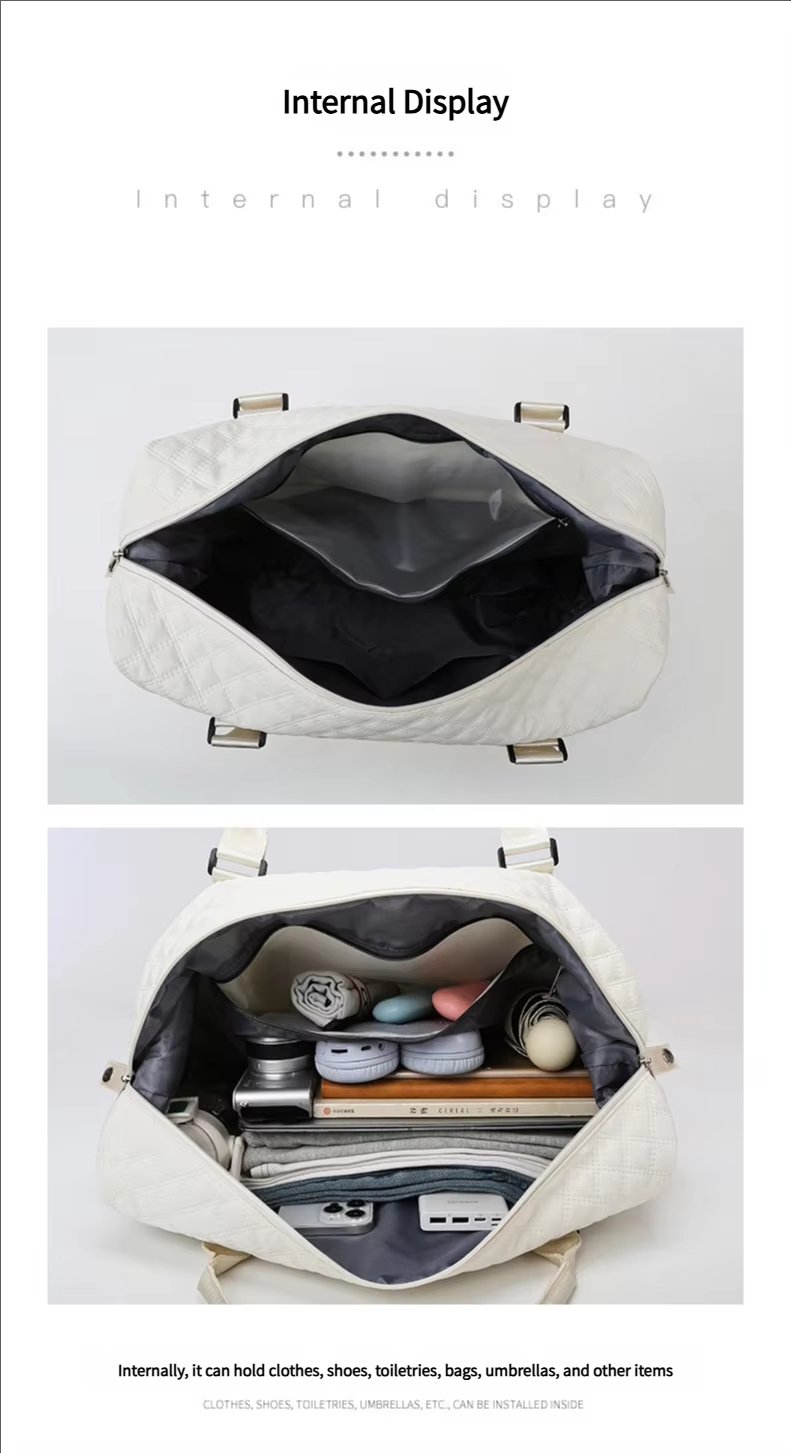 Water-Resistant Dry Wet Separation Oxford Weekend Travel Duffel Bag product detail