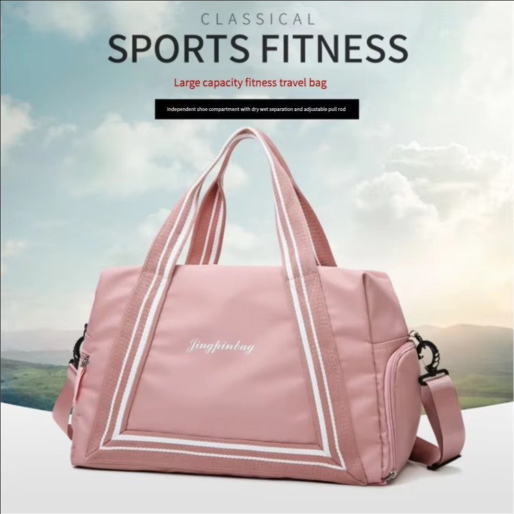 Large Capacity 'S Dry Wet Separate Gym Fitness Yoga Duffel Bag Overnight Weekend Handbag Travel Bags with Shoes Storage detail image