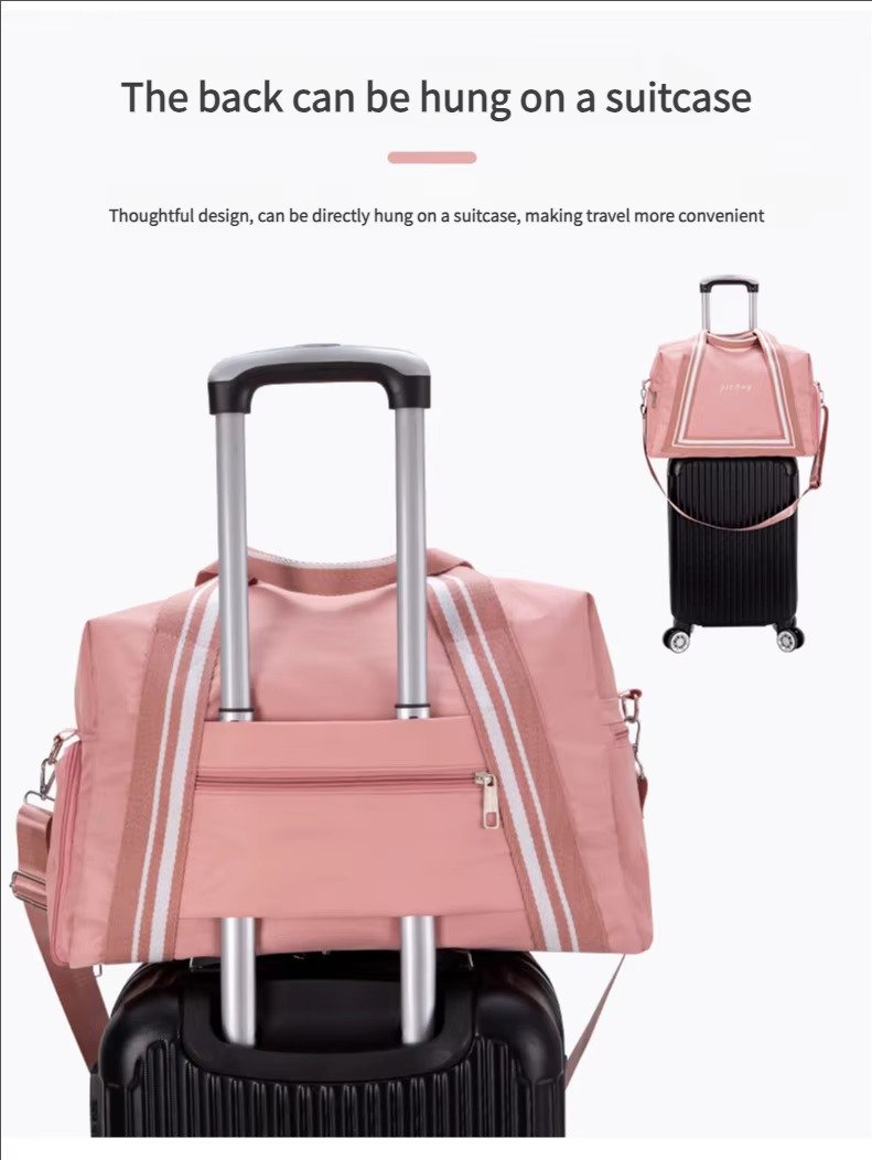 Large Capacity 'S Dry Wet Separate Gym Fitness Yoga Duffel Bag Overnight Weekend Handbag Travel Bags with Shoes Storage detail image