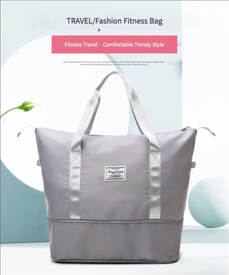 Oxford Waterproof Large Capacity Foldable Multi-function Gym Travel Tote Bag - product detail