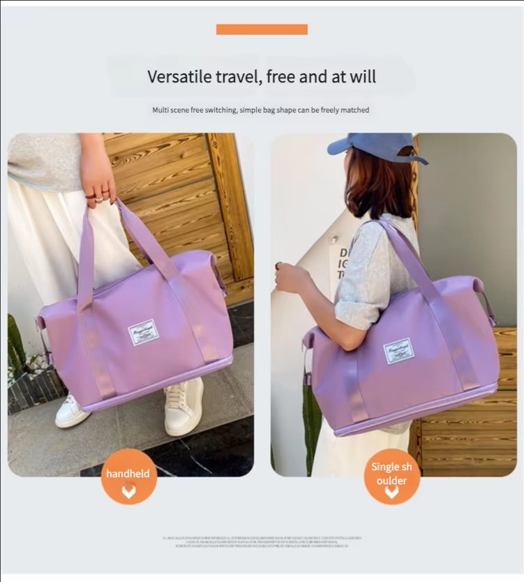 Oxford Waterproof Large Capacity Foldable Multi-function Gym Travel Tote Bag - product detail