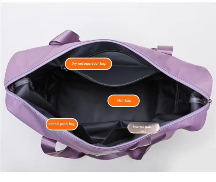 Oxford Waterproof Large Capacity Foldable Multi-function Gym Travel Tote Bag - product detail
