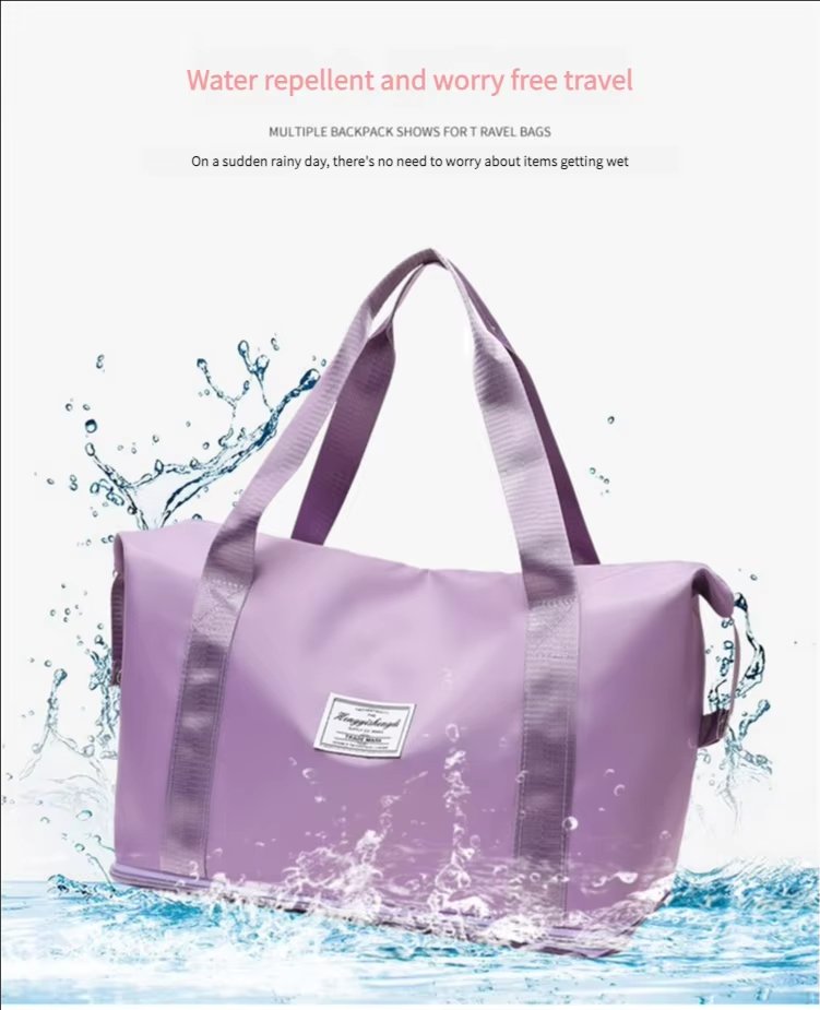 Oxford Waterproof Large Capacity Foldable Multi-function Gym Travel Tote Bag - product detail