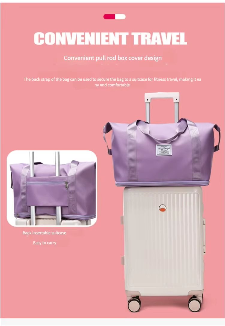 Oxford Waterproof Large Capacity Foldable Multi-function Gym Travel Tote Bag - product detail