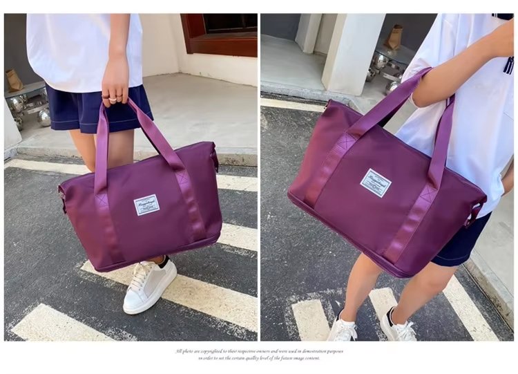 Oxford Waterproof Large Capacity Foldable Multi-function Gym Travel Tote Bag - product detail